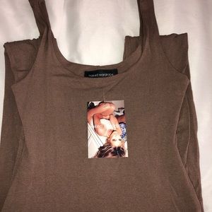 Mocha pants bodysuit